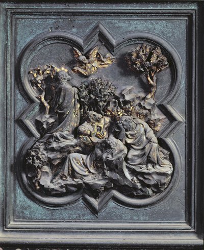 Agonie im Garten, dreizehntes Panel der Nordtüren des Baptisteriums von San Giovanni, 1403-24 von Lorenzo Ghiberti
